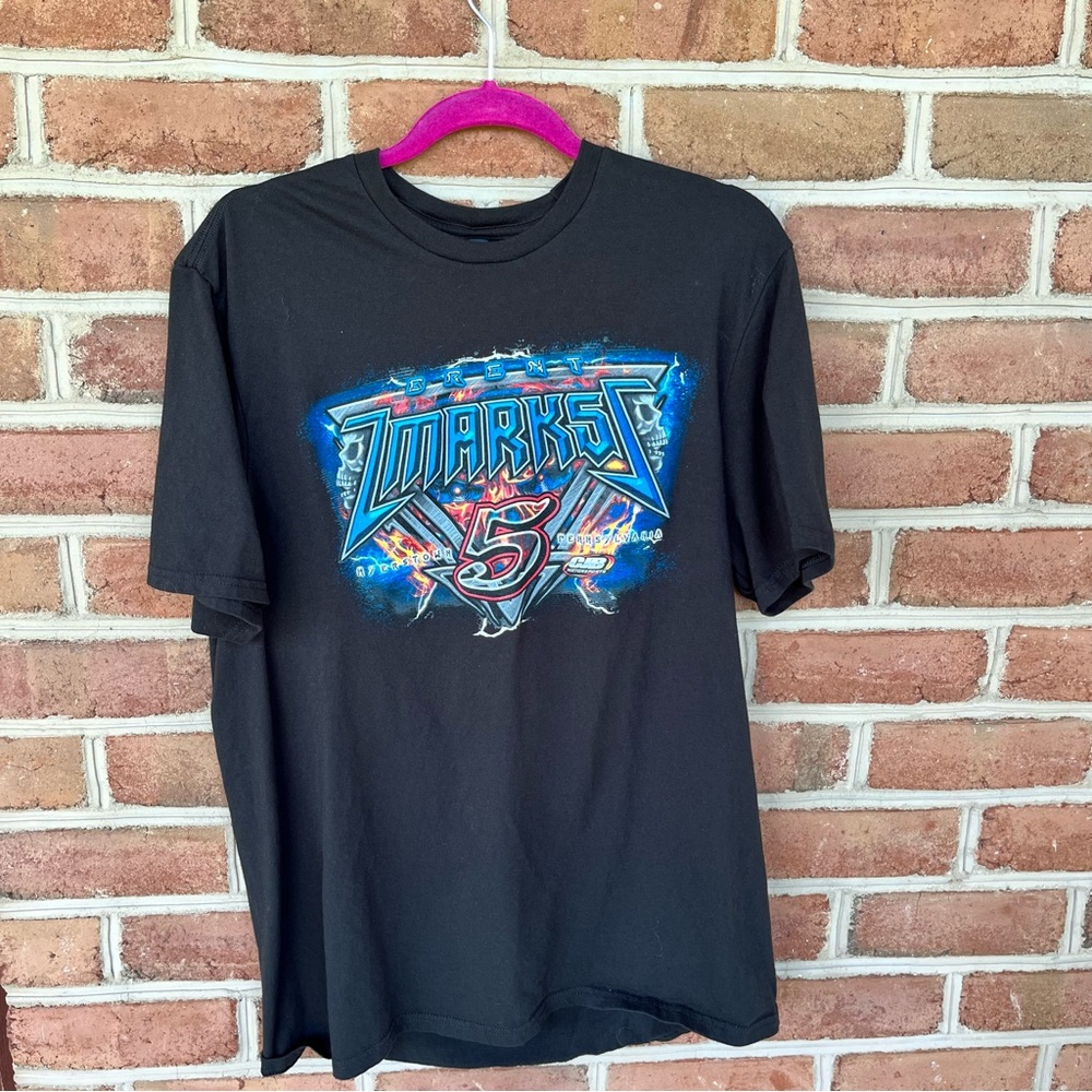 Car racing tshirt. Cool flame graphics. XL